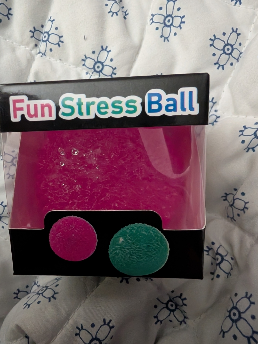 Fun Stress Ball - Pink Kids Bath & Play Squeeze Toy